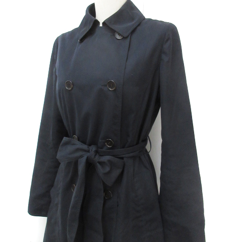 IENA イエナ黒 ダブルボタン ロングコート