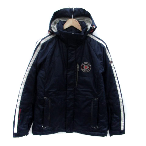 デサント DESCENTE 中綿ジャケット ミドル丈 ジップアップ 11 紺 