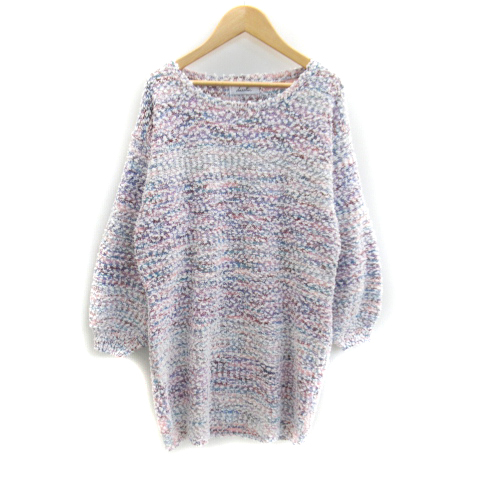 新品未使用　dazzlin モチーフパターンニットミニワンピース dazzlin ワンピース モチーフパターン半袖ニットワンピース