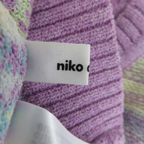 [美品] ニコアンド　クレイジーべスト　ショート ニコアンド Niko and.. ニットベスト プルオーバー Uネック V