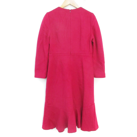 アクアガール aquagirl フレアワンピース ロング丈 長袖 ラウンド  