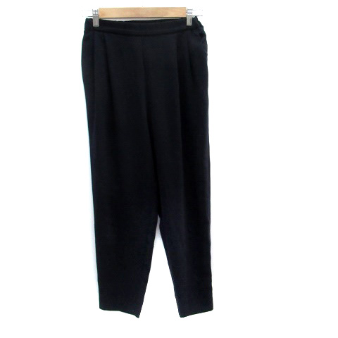 高級感◎美品★ユナイテッドアローズ　360°テーパードパンツ　1.3万　S　黒 ユナイテッドアローズ UNITED ARROWS テーパードパンツ アンクル丈