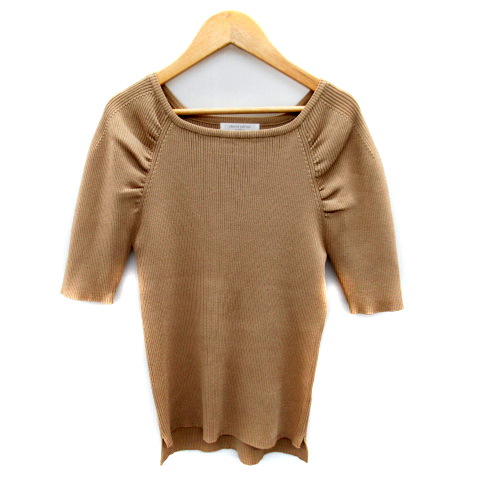 ショコラフィネローブ chocol raffine robe リブニット