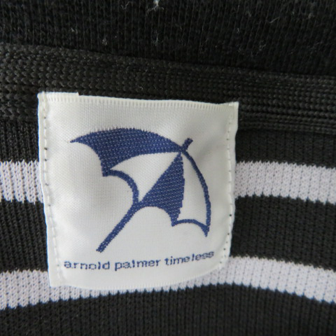 アーノルドパーマー カットソー 長袖 ラウンドネック ボーダー柄 3 白 アーノルドパーマー Arnold Palmer カットソー 長袖 ラウンドネック