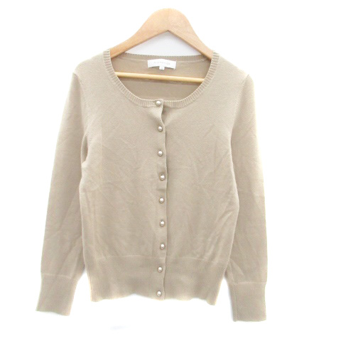 エムプルミエ M-Premier ニットカーディガン ラウンドネック ミドル丈  