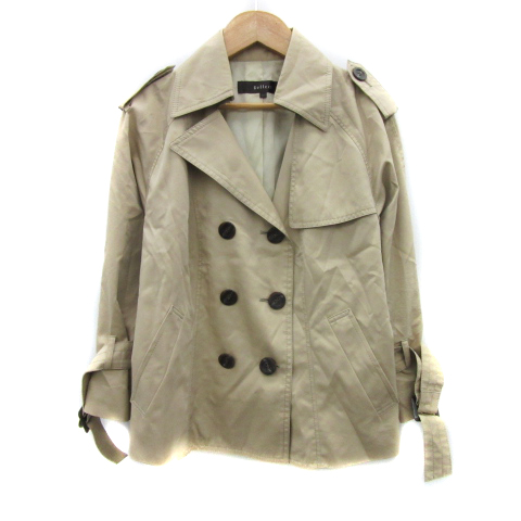 リフレクト Reflect トレンチコート スプリングコート ショート丈 無地  