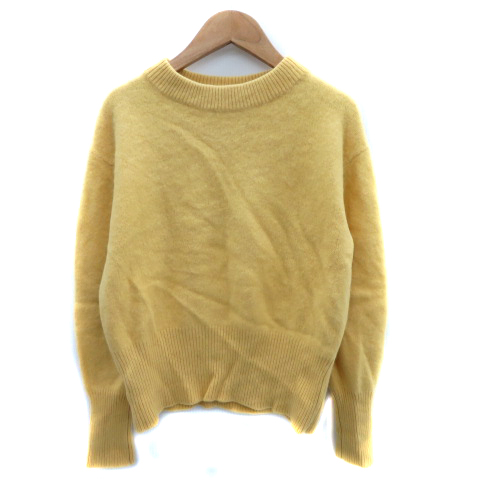 ロペ ROPE ニット セーター 長袖 ラウンドネック 無地 ウール混 38  