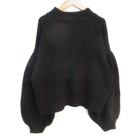 MOUSSY ロゴ入り 黒 オーバーサイズセーター MOUSSY ロゴ入り セーター オーバーサイズニット 公式】MOUSSYの