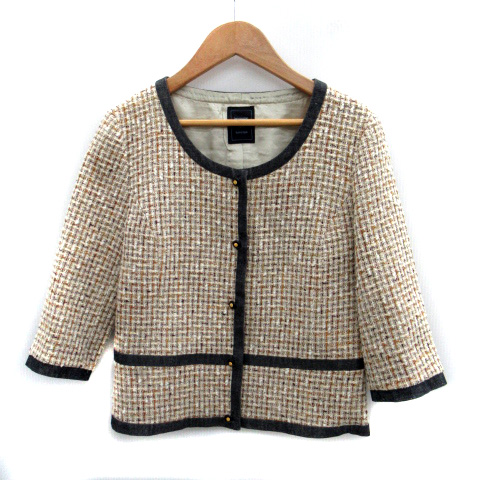 Spick&Span スピック＆スパン ツイード ジャケット シャツ ベージュ Spick&Span スピック＆スパン ツイード ジャケット シャツ ベージュ