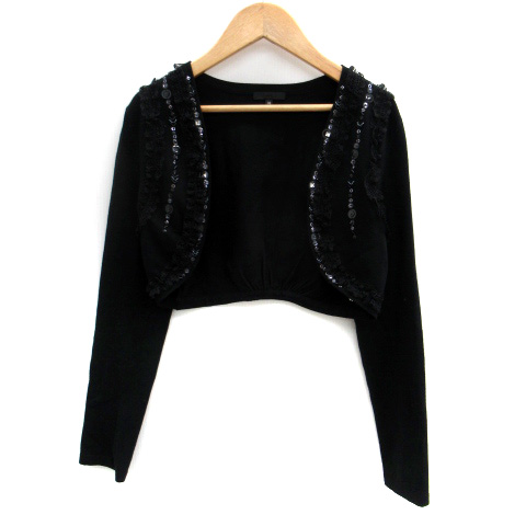 フラジール FRAGILE ボレロ カーディガン ショート丈 前開き レース  