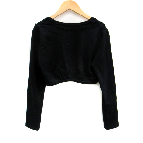 フラジール FRAGILE ボレロ カーディガン ショート丈 前開き レース  