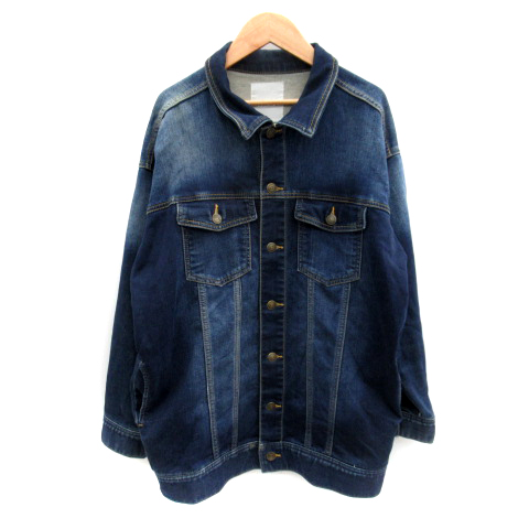 Rids fly レディースライダースジャケット デニム風 牛革 Mサイズ Rids fly レディースライダースジャケット デニム風 牛革 Mサイズ
