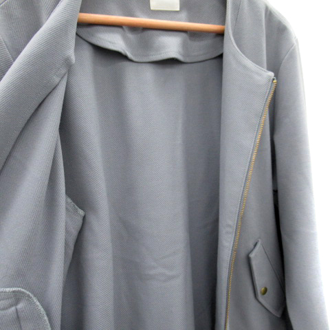 ドレスキップ DRESKIP ノーカラージャケット ブルゾンジャケット