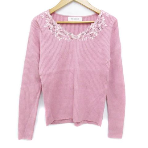 ミッシュマッシュ MISCH MASCH リブニット カットソー 長袖 V