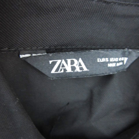 ZARA ブラック シャツワンピース 長袖 S ZARA】シャツワンピース black・Sサイズ｜Yahoo!フリマ（旧