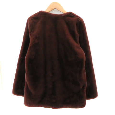 SLY ファーコート スライ SLY フェイクファーコート ミドル丈 ノー 
