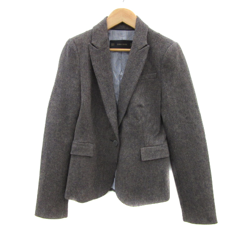 ザラ ベーシック ZARA BASIC テーラードジャケット ミドル丈 総裏地  