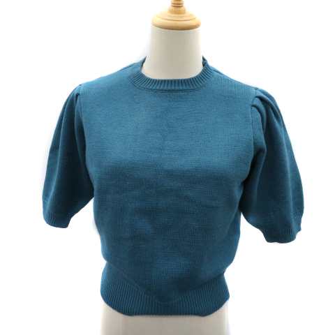 CABAN 半袖ニット ダークグリーン/グリーン F CABAN 半袖ニット ダークグリーン/グリーン F