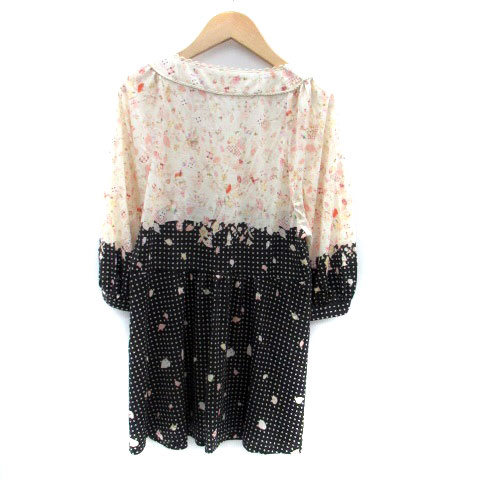 フランシュリッペ franche lippee カットソー ラウンドカラー 五分袖  