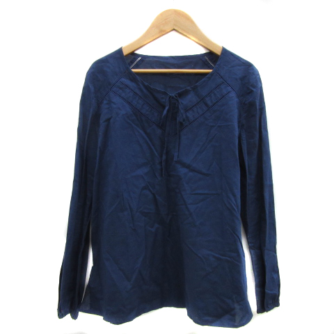 アクアスキュータム AQUASCUTUM ブラウス カットソー 長袖 スリット 