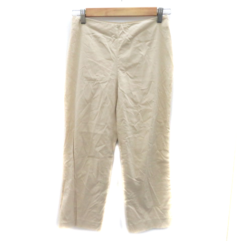 レコパン LES COPAINS クロップドパンツ 七分丈 無地 40 ベージュ  
