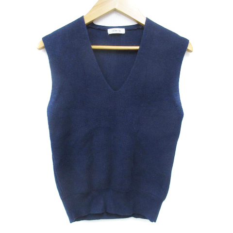 フレイアイディー FRAY I.D ニットベスト プルオーバー Vネック 無地  