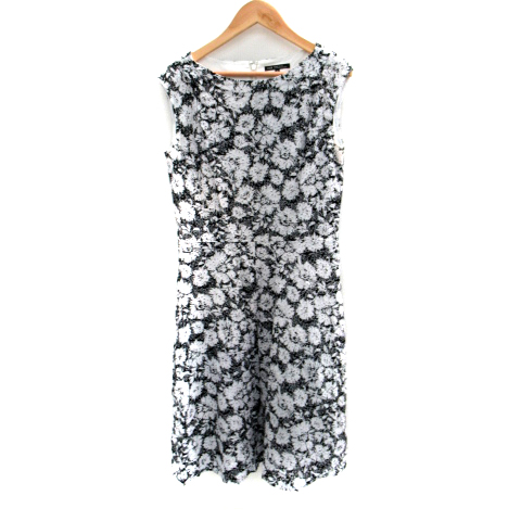 美品 解り 22-23AW PATOU パトゥ リサイクルサテン 刺繍ミニドレス 花  