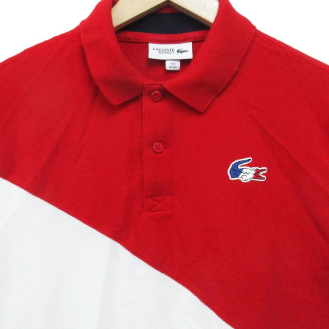 【最終価格】ラコステ　テニス　ポロシャツ　トリコロールカラー LACOSTE SPORT 半袖ポロシャツ トリコロールカラー｜ラコステ