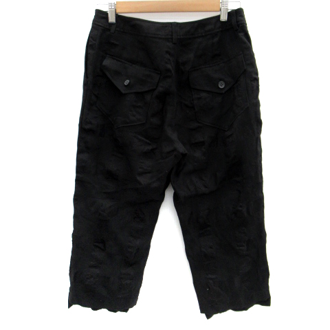 [ＴＡＩＴＥＮＧ] ハーフパンツ メンズ 7分丈 クロップド 【STUDIOUS】スラックス（七分）【黒/ブラック】