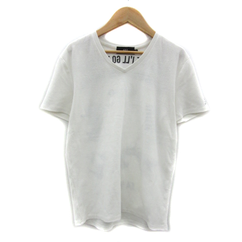moussy 半袖 AZUL BY MOUSSY | ネックジャガードロゴ半袖Tシャツ (Tシャツ