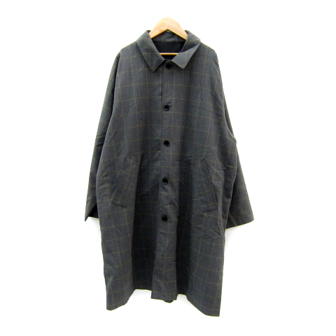 URBAN RESEARCH チェック柄ロングコート L（URBAN RESEARCH