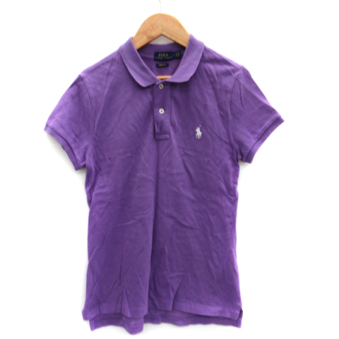 めぇめぇ様☆ポロラルフローレン ケーブル編み ポロシャツ ピンクパープルXL半袖 ポロ ラルフローレン POLO RALPH LAUREN ポロシャツ 半袖