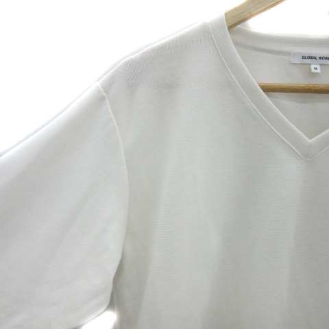グローバルワーク GLOBAL WORK Tシャツ カットソー 長袖 Vネック