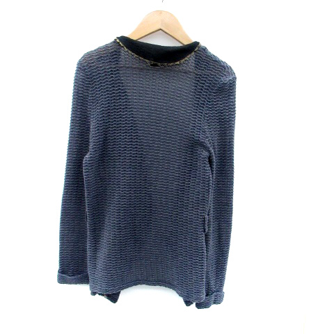 CRANK リボン ニット カーディガン 紺 ネイビー navy ニット