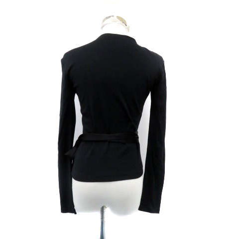 ラルフローレン RALPH LAUREN カーディガン カシュクール ショート丈 リボン M 濃紺 ダークネイビー /HO25 レディース