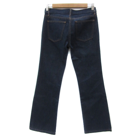 アールジーン Earl Jean デニムパンツ ジーンズ フレアパンツ ロング丈 紺 ネイビー /YS14 レディース