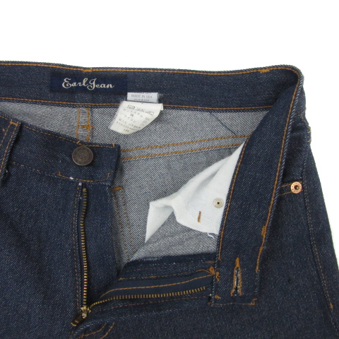 アールジーン Earl Jean デニムパンツ ジーンズ フレアパンツ ロング丈 紺 ネイビー /YS14 レディース