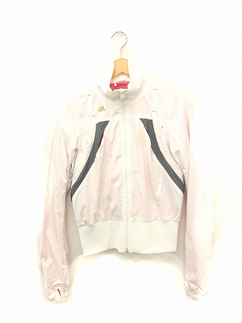 アディダス Adidas ジャージ トラックジャケット ロゴ ライン 無地 シンプル ジップアップ M ホワイト 白 Ft3 レディース 172 ベクトルパーク