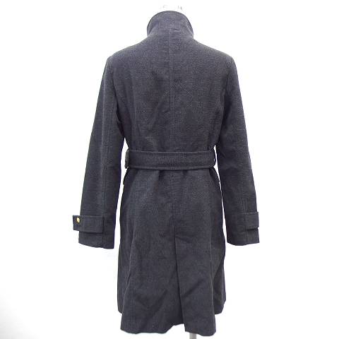 FAVORITISM コート スタンドカラー ダブルボタン ミディアム丈 ベルト