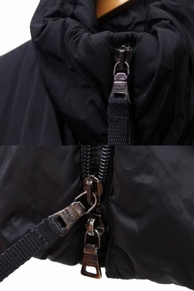 プラダ PRADA コート アウター ロング ナイロン ジップアップ ポケット