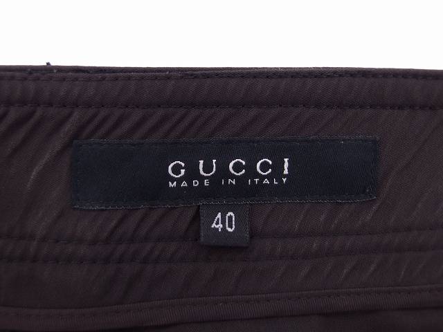 GUCCI グッチ 黒 タイトスカート 40