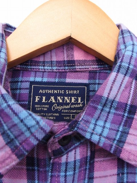 ユニクロ Uniqlo シャツ ブラウス 長袖 チェック ボタン コットン 綿 S ピンク Ut29 メンズ 172 ベクトルパーク