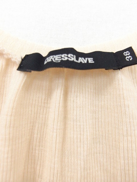 ドレスレイブ Dresslave ワンピース ノースリーブ ミニ 丸首 ウール 無地 シンプル 38 ベージュ Kt43 レディース 172 ベクトルパーク