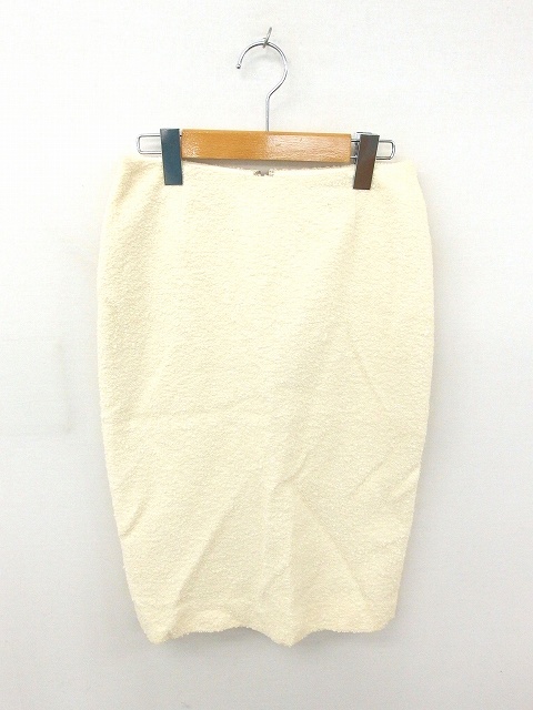 エポカ Epoca スカート タイト 膝下丈 無地 シンプル スリット 綿 コットン 38 アイボリー 白 Tt19 レディース 172 ベクトルパーク
