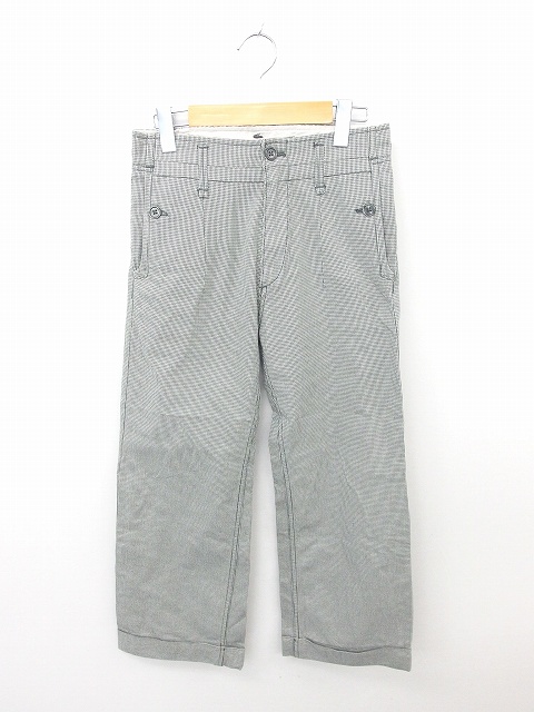 ディーゼル Diesel 国内正規品 パンツ カジュアル 千鳥格子 ロールアップ 綿 コットン 26 灰 グレー Tt40 メンズ 172 ベクトルパーク