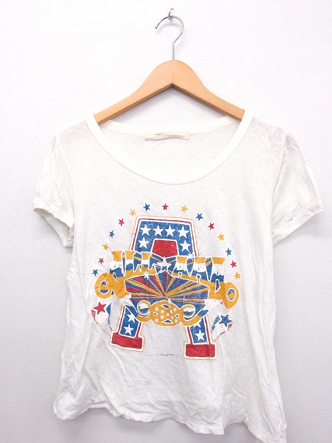 インパクティスケリー Inpaichthys Kerri カットソー Tシャツ 半袖 丸首 綿 コットン プリント S ホワイト 白 Kt15 レディース 172 ベクトルパーク