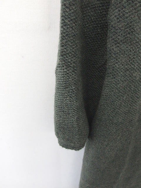 チャオパニック Ciaopanic ワンピース ひざ丈 ニット 丸首 ビーズ装飾 七分袖 緑 グリーン Tt12 レディース 172 ベクトルパーク