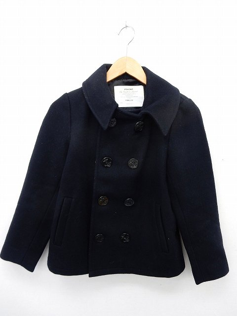 フィデリティ Fidelity コート アウター Pコート ウール ポケット 無地 シンプル 紺 ネイビー St3 レディース 172 ベクトルパーク