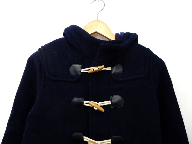 ビュルデサボン Bulle De Savon コート アウター ダッフルコート フード ポケット 無地 シンプル ウール F ネイビー 紺 St43 レディース 172 ベクトルパーク
