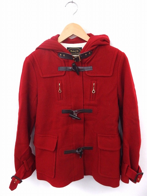 ブロードゥリー コー Broderie Co ナノユニバース コート アウター ダッフル 長袖 ウール 38 レッド 赤 Ft24 レディース 172 ベクトルパーク